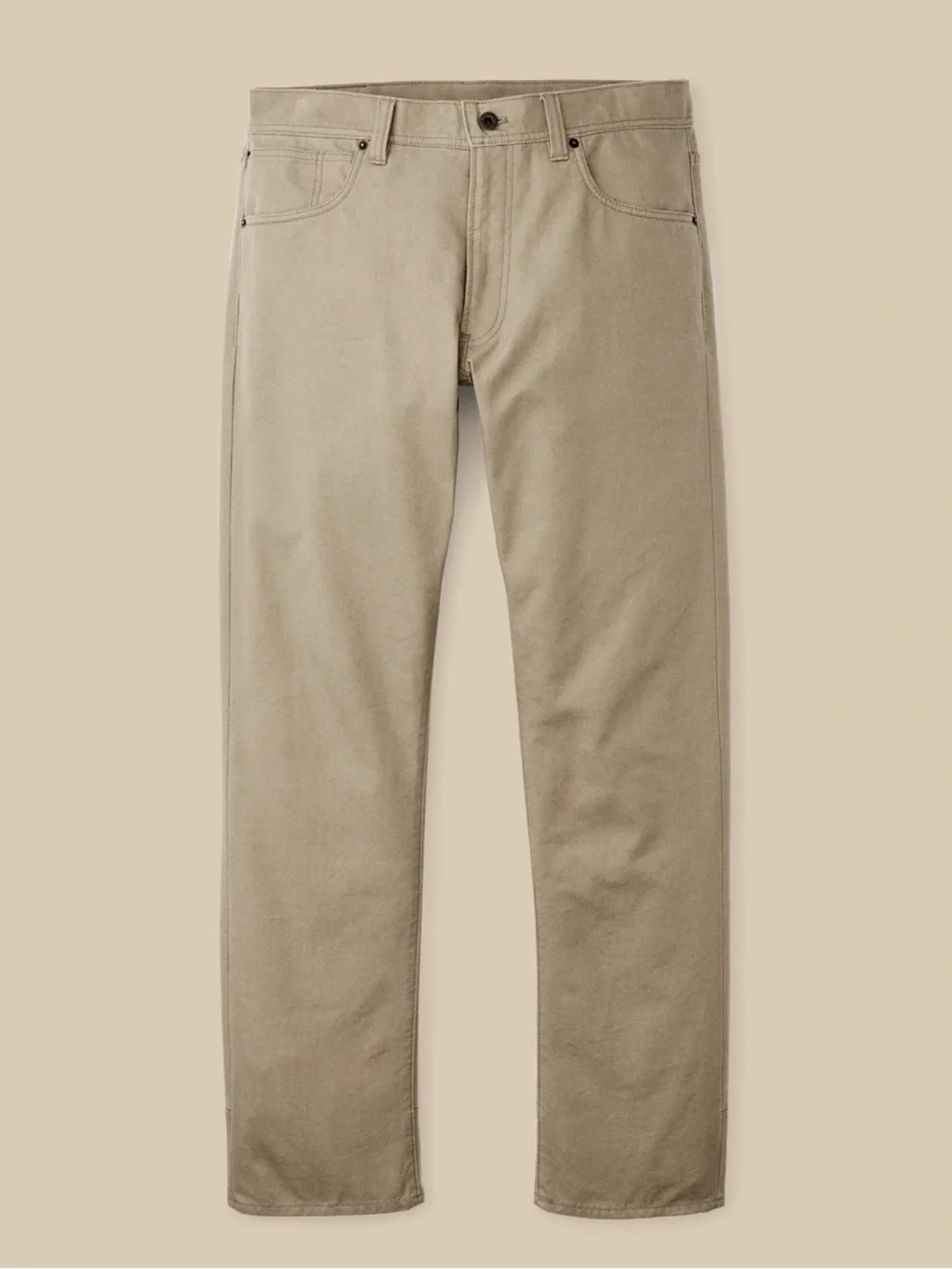 Filson Dry Tin Cloth 11.5 Oz 5-Pocket Pant Khaki Canvas Workwear Pant 34x34